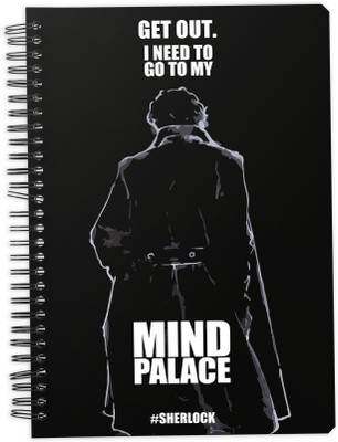 Mc Sid Razz A5 Notebook(Sherlock – Mind Palace, Black)