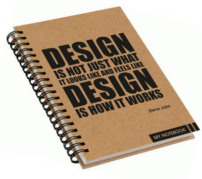 Printelligent A4 Notebook(Printelligent, Khaki)
