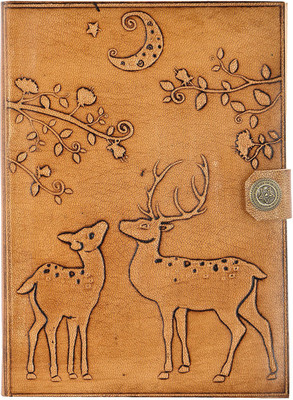 Hare Krishna Handicrafts Regular Diary(Deer flower Tree handmade paper leather diary notebook with closer, 7x5 Inch, Tan)
Hare Krishna Handicrafts Regular Diary(Deer flower Tree handmade paper leather diary notebook with closer, 7x5 Inch, Tan)