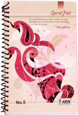 Gathbandhan A5 Note Pad((Pack Of 5), White, Pink), Pink;white