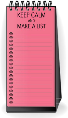 Nourish Regular Desk Planner(Desktop Standing Keep Calm and Make a List Peach, Peach)
Nourish Regular Desk Planner(Desktop Standing Keep Calm and Make a List Peach, Peach)