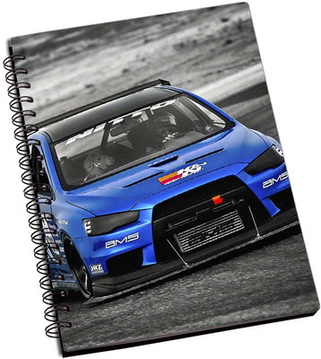 Rangeele Inkers A5 Notebook(Evo Racing Car, Multicolor)