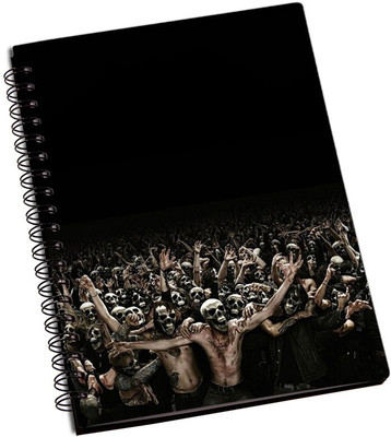 Rangeele Inkers A5 Notebook(Skull Rock Concert, Multicolor)