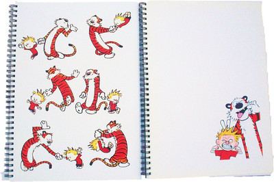 Alter Ego A4 Notebook(Calvin and Hobbes, White, Pack of 2)