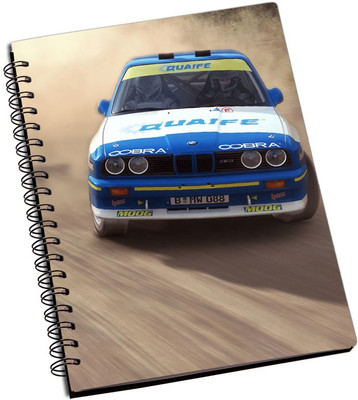 Rangeele Inkers A5 Notebook(Extreame Car race, Multicolor)