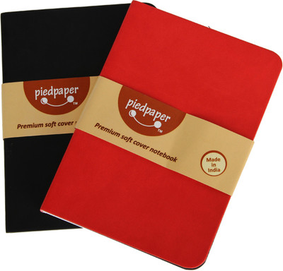 Piedpaper Mini Notebook(Premium Colors, Black)