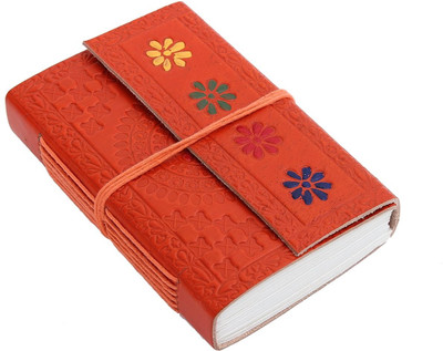 Store Indya Regular Journal(Hand Crafted Leather Cover Flap with Floral Motifs, Orange)
Store Indya Regular Journal(Hand Crafted Leather Cover Flap with Floral Motifs, Orange)