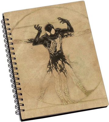 Rangeele Inkers A5 Notebook(Spiderman Anatomy, Multicolor)