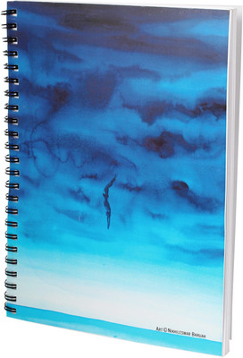 Indian Colours A5 Notebook(Cloudy Series, Blue)