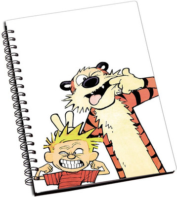 Rangeele Inkers A5 Notebook(Calvin And hObbes making faces, Multicolor)