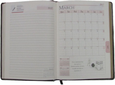 Gathbandhan Regular Diary(2017, Brown)
