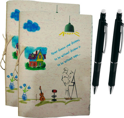 Futureproof A5 Notebook(Handmade 2- Notebook Literature with 2- Mechanical Pencil, Multicolor, Pack of 2)
Futureproof A5 Notebook(Handmade 2- Notebook Literature with 2- Mechanical Pencil, Multicolor, Pack of 2)