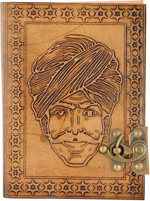 Hare krishna handicrafts Regular Diary(Rajasthani Pagdi Turban man handmade paper leather diary with lock, 7x5 inch, Tan)
Hare krishna handicrafts Regular Diary(Rajasthani Pagdi Turban man handmade paper leather diary with lock, 7x5 inch, Tan)