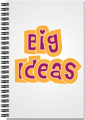 Art Emporio A5 Notebook(Cute Big Ideas, Grey)
