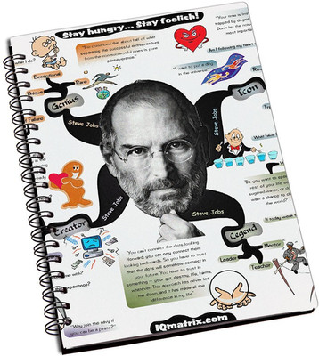 Rangeele Inkers A5 Notebook(Steve Jobs Quotes, Multicolor)