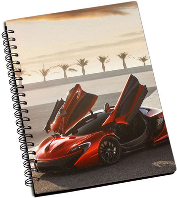 Rangeele Inkers A5 Notebook(mclaren p1, Multicolor)