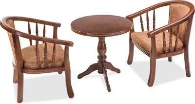 Durian BRIGHTON Engineered Wood 2 Seater Dining Set(Finish Color - Walnut)