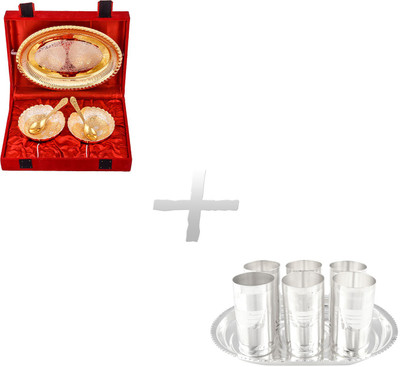 G S Museum Pack of 12 Dinner Set(Silver Plated)
