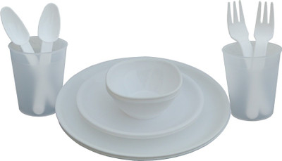 Incrizma Pack of 12 Dinner Set(PP (Polypropylene))