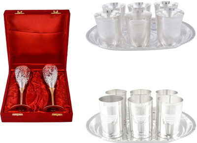 G S Museum Pack of 14 Dinner Set(Silver Plated)