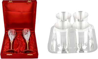 G S Museum Pack of 7 Dinner Set(Silver Plated)