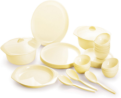 Cello Ware Round Pack of 32 Dinner Set(Plastic)