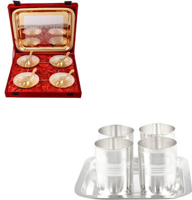 G S Museum Pack of 14 Dinner Set(Silver Plated)