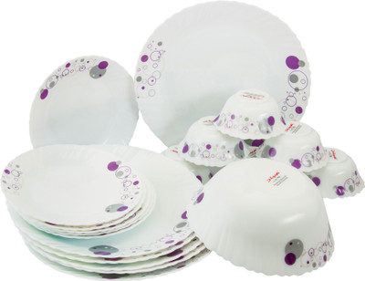 Laopala DIVA PURPLE HAZE Pack of 19 Dinner Set(Opalware)