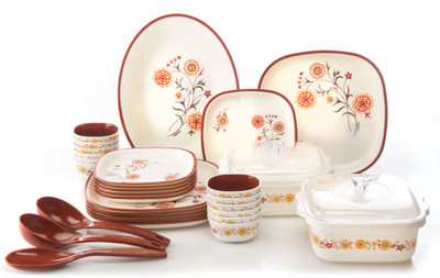 Nayasa Pack of 32 Dinner Set(PP (Polypropylene))