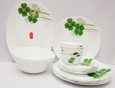 Laopala Dual harmony Pack of 21 Dinner Set(Ceramic)