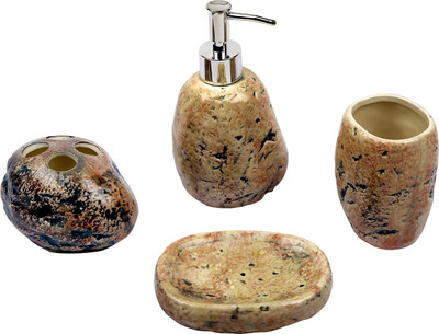 Home Creations Stone style bath set Marble Bathroom Set(Pack of 4)
Home Creations Stone style bath set Marble Bathroom Set(Pack of 4)