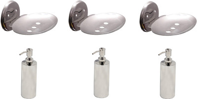 DEVICE IN LION GLOSSY Steel Bathroom Set