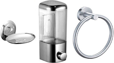 FLICKER GLOSSY Steel, Plastic Bathroom Set