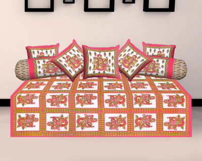Metro Living Cotton Damask Diwan Set
