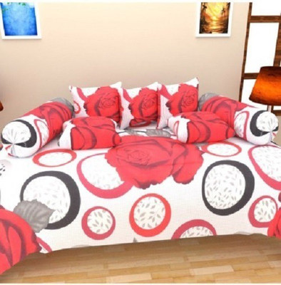 ZirconHomes Cotton Floral Diwan Set