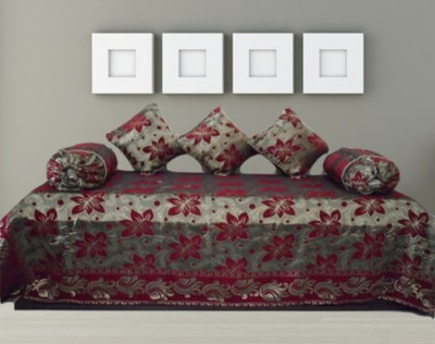 Snuggle Polyester Floral Diwan Set