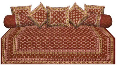 AS42 Cotton Paisley Diwan Set, Multi