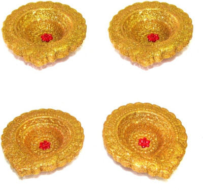 Creative Golden Deepak for Pooja Terracotta (Pack of 4) Table Diya Set(Height: 2 inch)
Creative Golden Deepak for Pooja Terracotta (Pack of 4) Table Diya Set(Height: 2 inch)