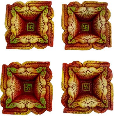 Luxury Gifts By Nikki Earthenware (Pack of 4) Table Diya Set(Height: 1.5 inch)
Luxury Gifts By Nikki Earthenware (Pack of 4) Table Diya Set(Height: 1.5 inch)