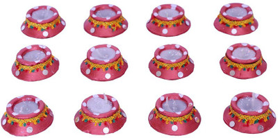Indigo Creatives Set of 12 Wax Instant Use Earthen Pot Designer Diwali Puja Decorative Diya Set Earthenware (Pack of 12) Table Diya Set(Height: 4 inch)
Indigo Creatives Set of 12 Wax Instant Use Earthen Pot Designer Diwali Puja Decorative Diya Set Earthenware (Pack of 12) Table Diya Set(Height: 4 inch)