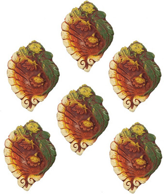 Craft Art India Handmade Earthen Clay / Terracotta Decorative Dipawali / Diwali Diya / Tealight / Oil Lamps for Pooja / Puja - Set of 6 , Size(CM):1x8.5x7 Terracotta (Pack of 6) Table Diya Set(Height: 0.5 inch)
Craft Art India Handmade Earthen Clay / Terracotta Decorative Dipawali / Diwali Diya / Tealight / Oil Lamps for Pooja / Puja - Set of 6 , Size(CM):1x8.5x7 Terracotta (Pack of 6) Table Diya Set(Height: 0.5 inch)