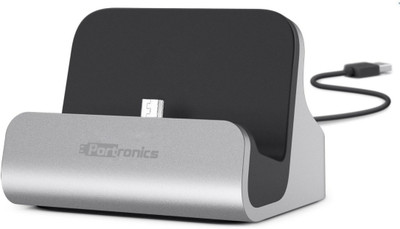 Portronics Dock Micro USB Connector POR-590 Dock(Grey)