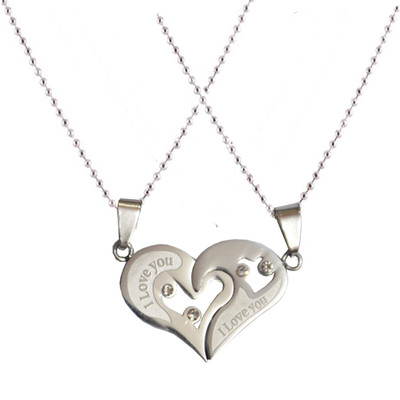 Men Style New Love Couple His and Hers Necklace for Lovers I Love You Engraved Silver Dog Tag
Men Style New Love Couple His and Hers Necklace for Lovers I Love You Engraved Silver Dog Tag