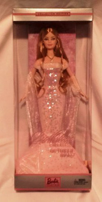 Barbie Mattel 2002 Birthstone Collection October Opal(Pink)