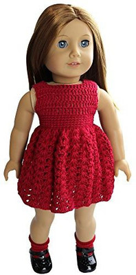 Brawawa Handmade High Quality Design Our Own Red Hand Knit Crocheted Party Girl Dress Clothes Fits American Girl Doll(Multicolor) 
Brawawa Handmade High Quality Design Our Own Red Hand Knit Crocheted Party Girl Dress Clothes Fits American Girl Doll(Multicolor)