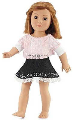 Emily Rose Doll Clothes 18 Inch Clothes Denim Skirt And Pink Lace Shirt Outfit(Multicolor)
Emily Rose Doll Clothes 18 Inch Clothes Denim Skirt And Pink Lace Shirt Outfit(Multicolor)