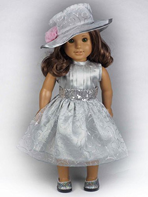 The Queen's Treasures Silver Sparkle Sensation Dress & Hatfits 18" American Girl(Grey)
The Queen's Treasures Silver Sparkle Sensation Dress & Hatfits 18" American Girl(Grey)