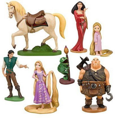 Disney Tangled Rapunzel Figure Play Set 7 Pc(Multicolor)