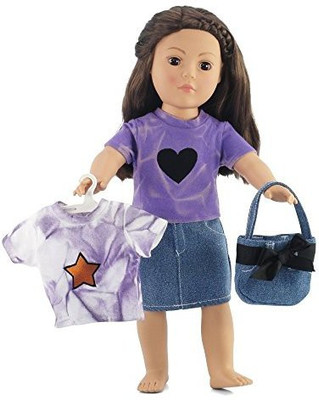 Emily Rose Doll Clothes Fits American Girl18" Denim Jean Skirt Outfit 18 Inch(Multicolor)
Emily Rose Doll Clothes Fits American Girl18" Denim Jean Skirt Outfit 18 Inch(Multicolor)