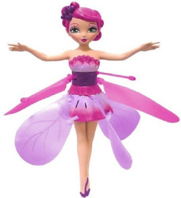 Foocat Kids Flying Fairy Doll with Sensor(Pink)